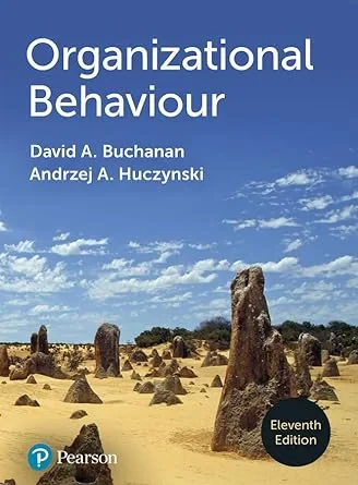 Coperta cărții "Organizational Behaviour" de David Buchanan, Andrzej Huczynski