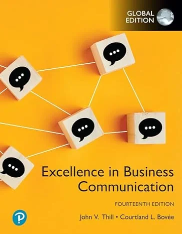 Coperta cărții "Excellence in Business Communication, Global Edition" de John Thill