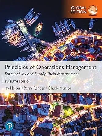 Coperta cărții "Principles of Operations Management" de Barry Render, Chuck Munson, Jay Heizer