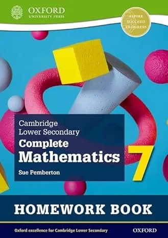 Coperta cărții "Cambridge Lower Secondary Complete Mathematics 7: Homework Book" de Sue Pemberton