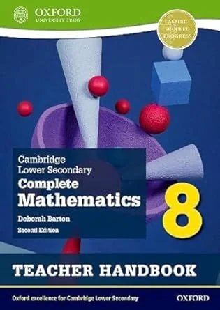 Coperta cărții "Cambridge Lower Secondary Complete Mathematics 8 Second Edition" de Barton Deborah