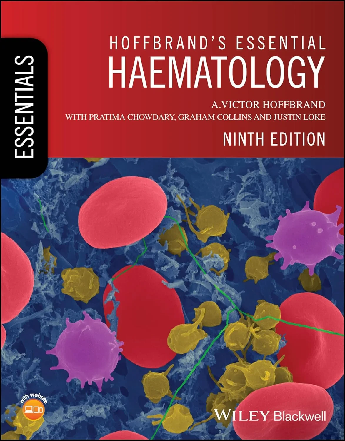 Coperta cărții "Hoffbrand’s Essential Haematology" de V Hoffbrand