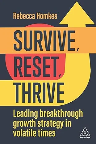 Coperta cărții "Survive, Reset, Thrive" de Rebecca Homkes