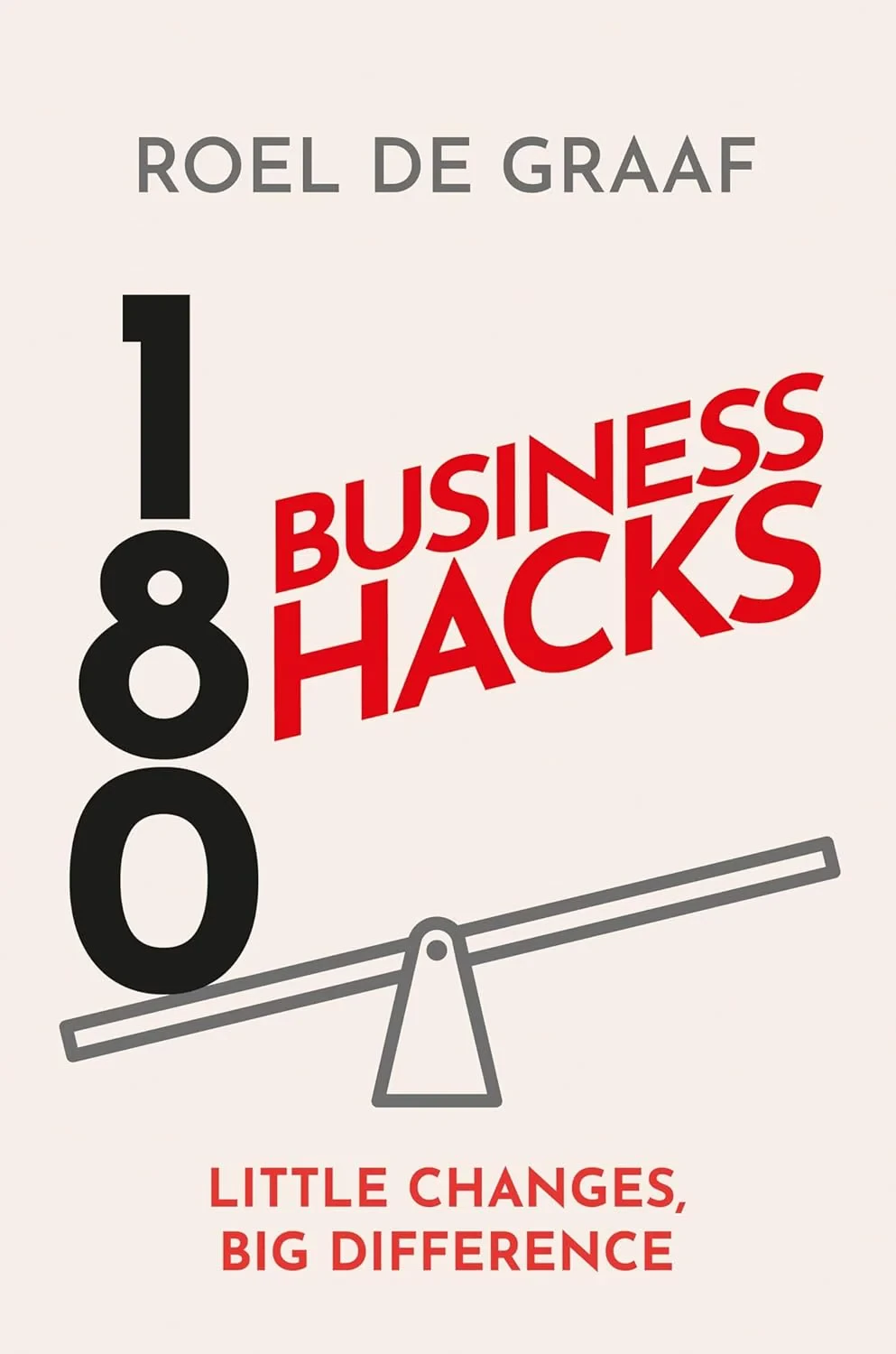 Coperta cărții "180 Business Hacks: Little Changes, Big Difference" de Roel de Graaf