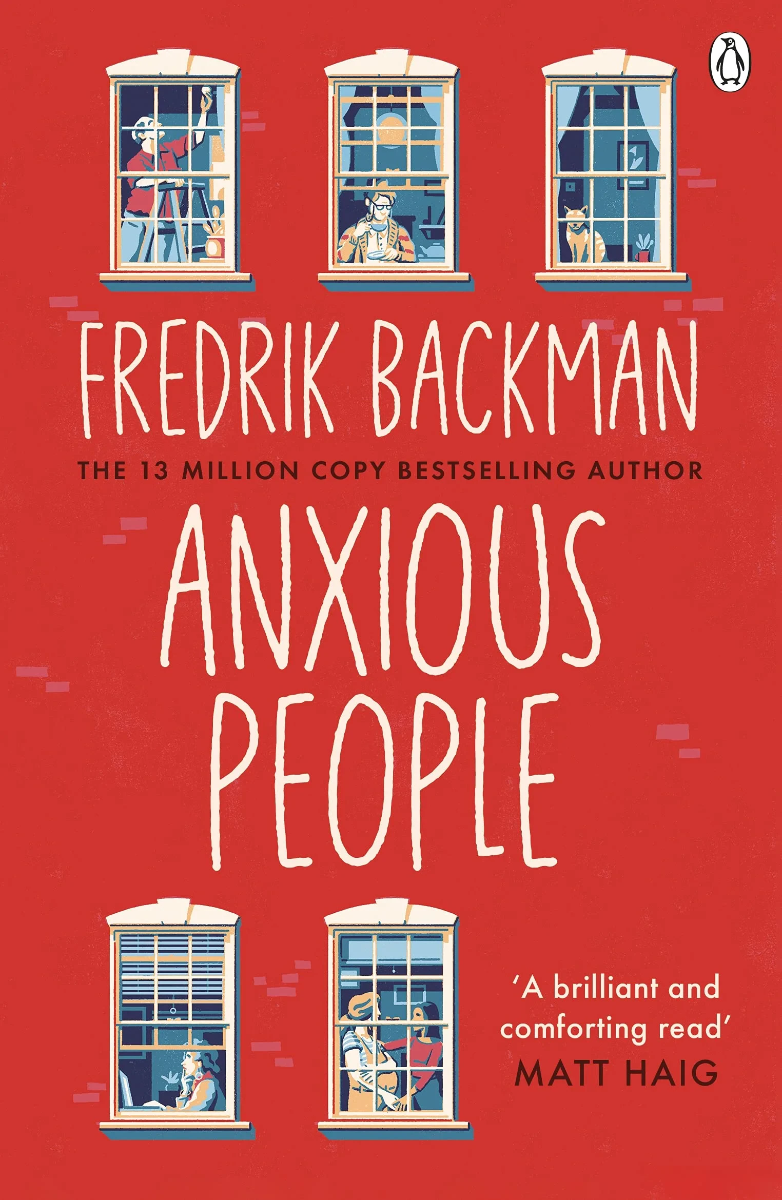 Coperta cărții "Anxious People: The No. 1 New York Times bestseller from the author of A Man Called Ove" de Fredrik Backman