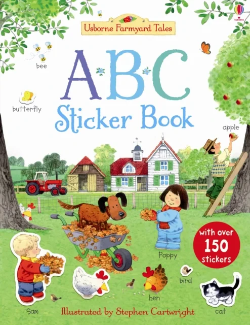 Coperta cărții "Farmyard Tales ABC Sticker Book" de JESSICA GREENWELL