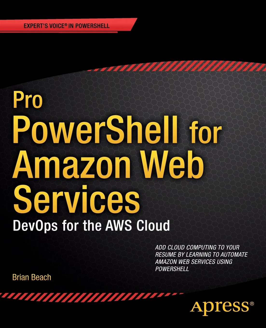 Coperta cărții "Pro PowerShell for Amazon Web Services" de Beach