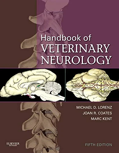 Coperta cărții "Handbook of Veterinary Neurology, 5e" de Lorenz, Coates &amp; Kent