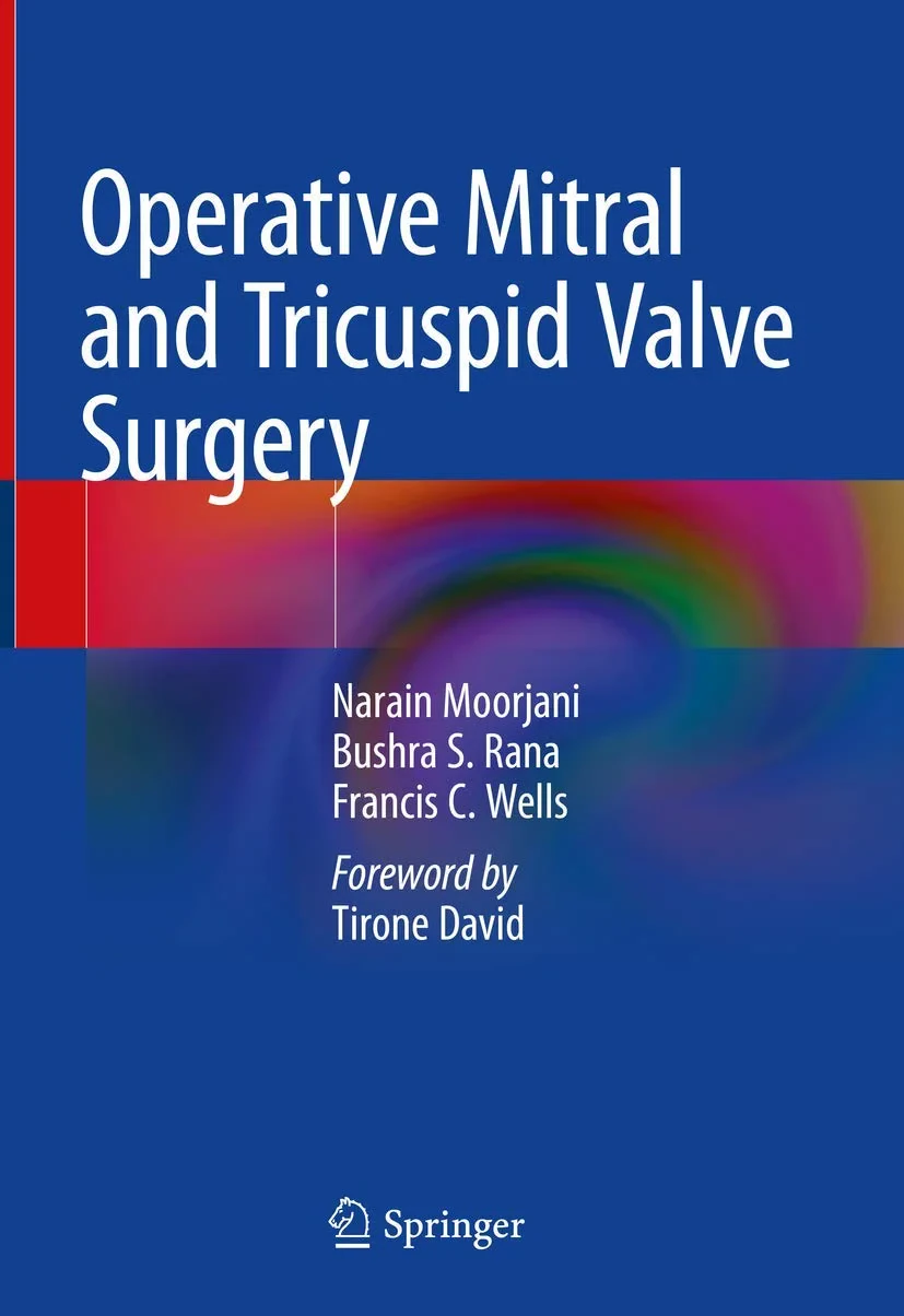 Coperta cărții "Operative Mitral and Tricuspid Valve Surgery" de Francis C. Wells, Narain Moorjani, Bushra S. Rana