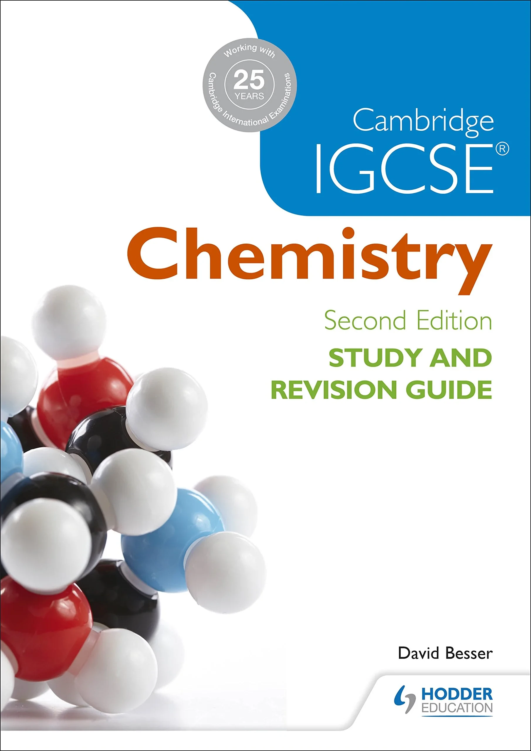 Coperta cărții "Cambridge IGCSE Chemistry Study and Revision Guide (Igcse Study Guides)" de David Besser