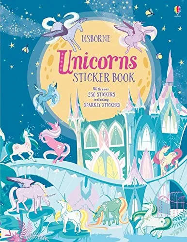 Coperta cărții "Unicorns Sticker Book (Sticker Books): 1" de Fiona Watt, Camilla Garafano