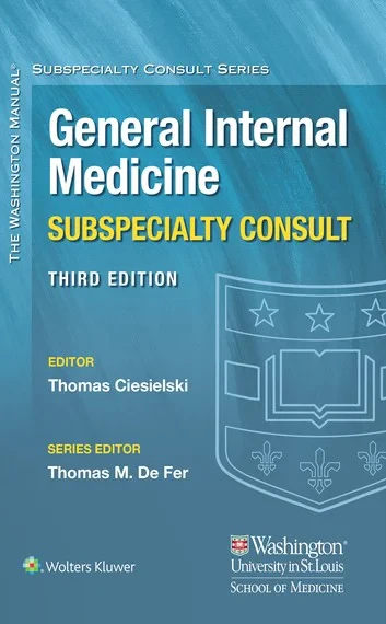 Coperta cărții "Washington Manual General Internal Medicine Consult " de Thomas Ciesielski