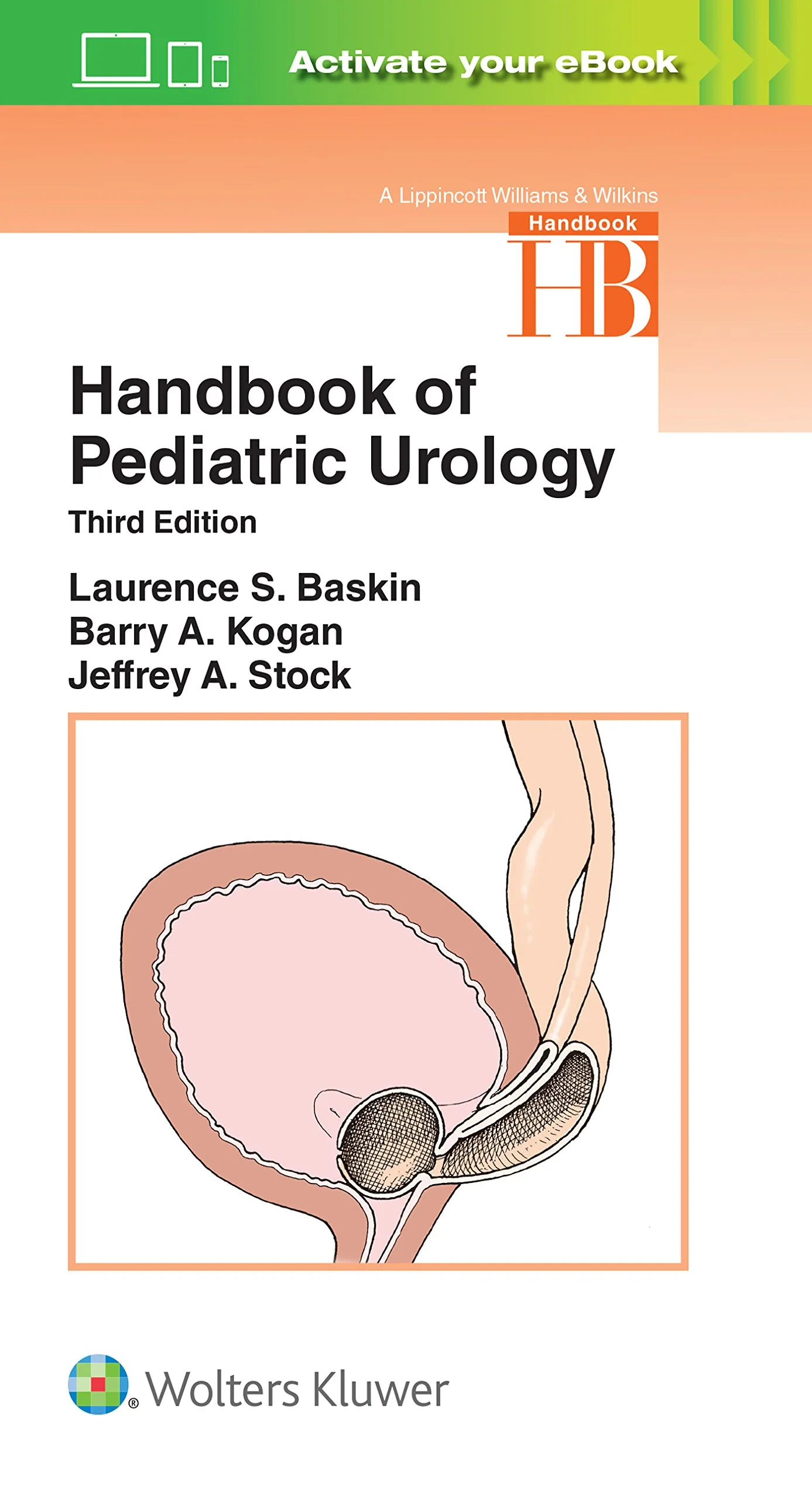 Coperta cărții "Handbook of Pediatric Urology" de Laurence S. Baskin