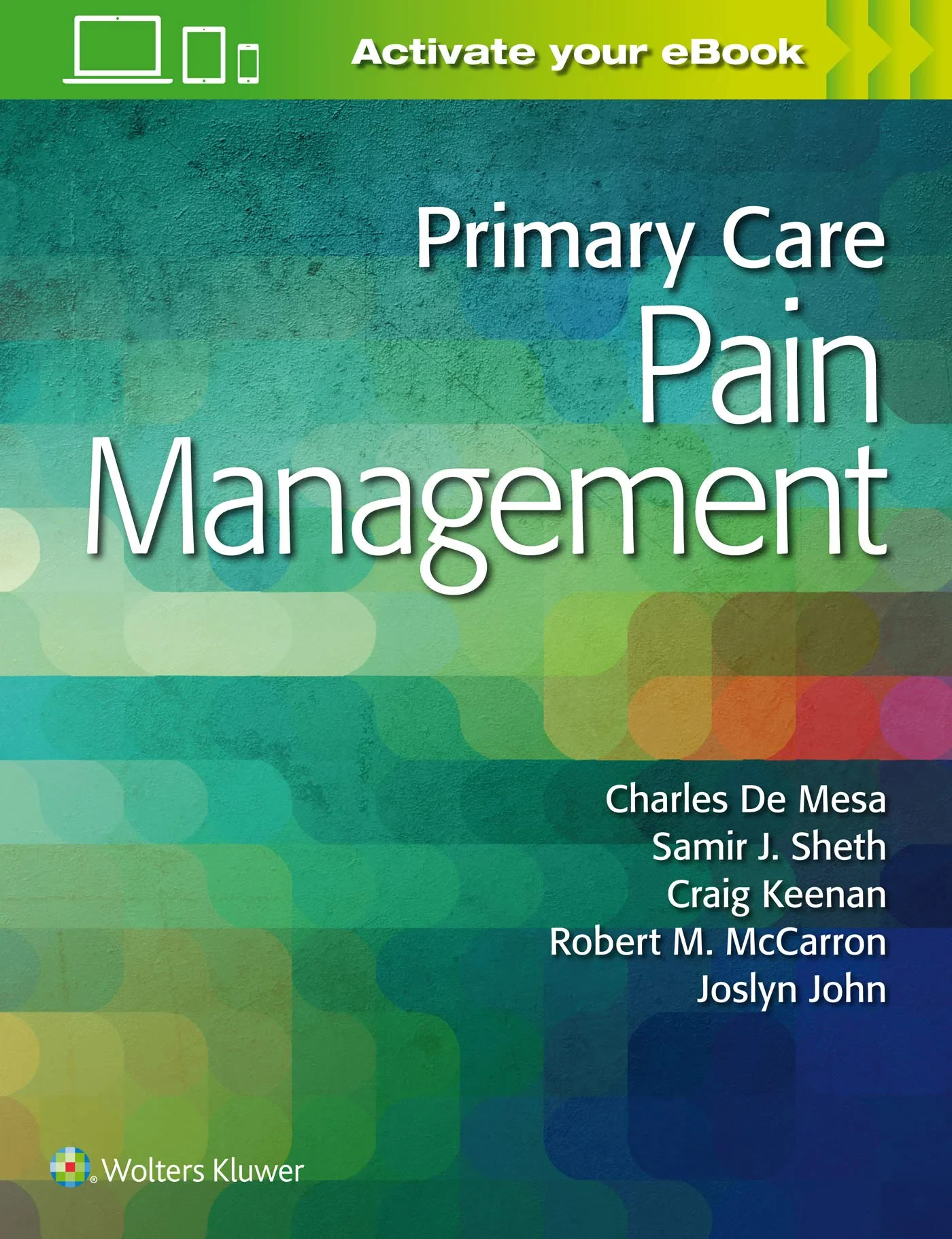 Coperta cărții "Primary Care Pain Management" de Dr. Charles De Mesa DO