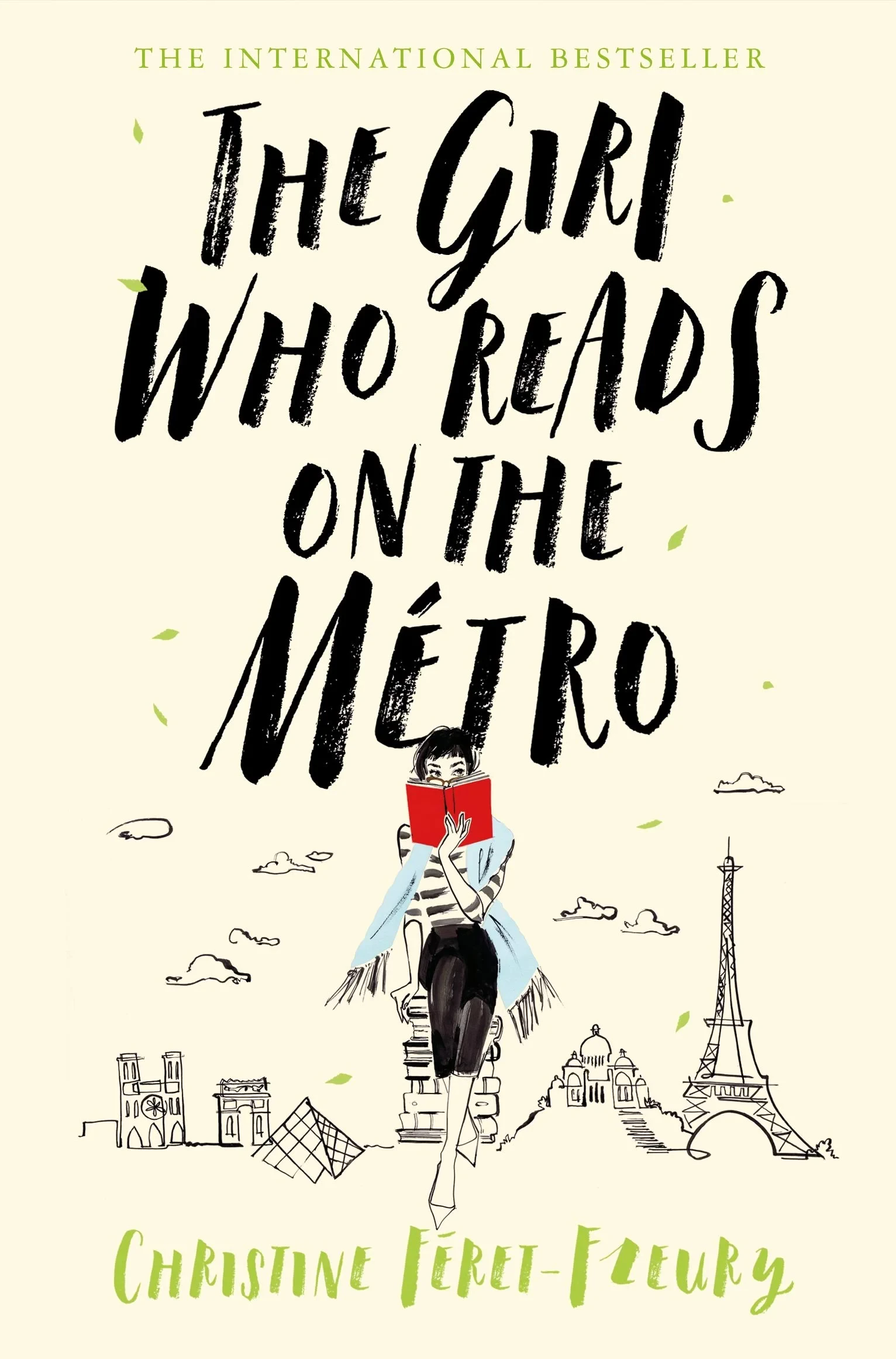 Coperta cărții "The Girl Who Reads on the Métro" de Christine Féret-Fleury Traducere de Ros Schwartz