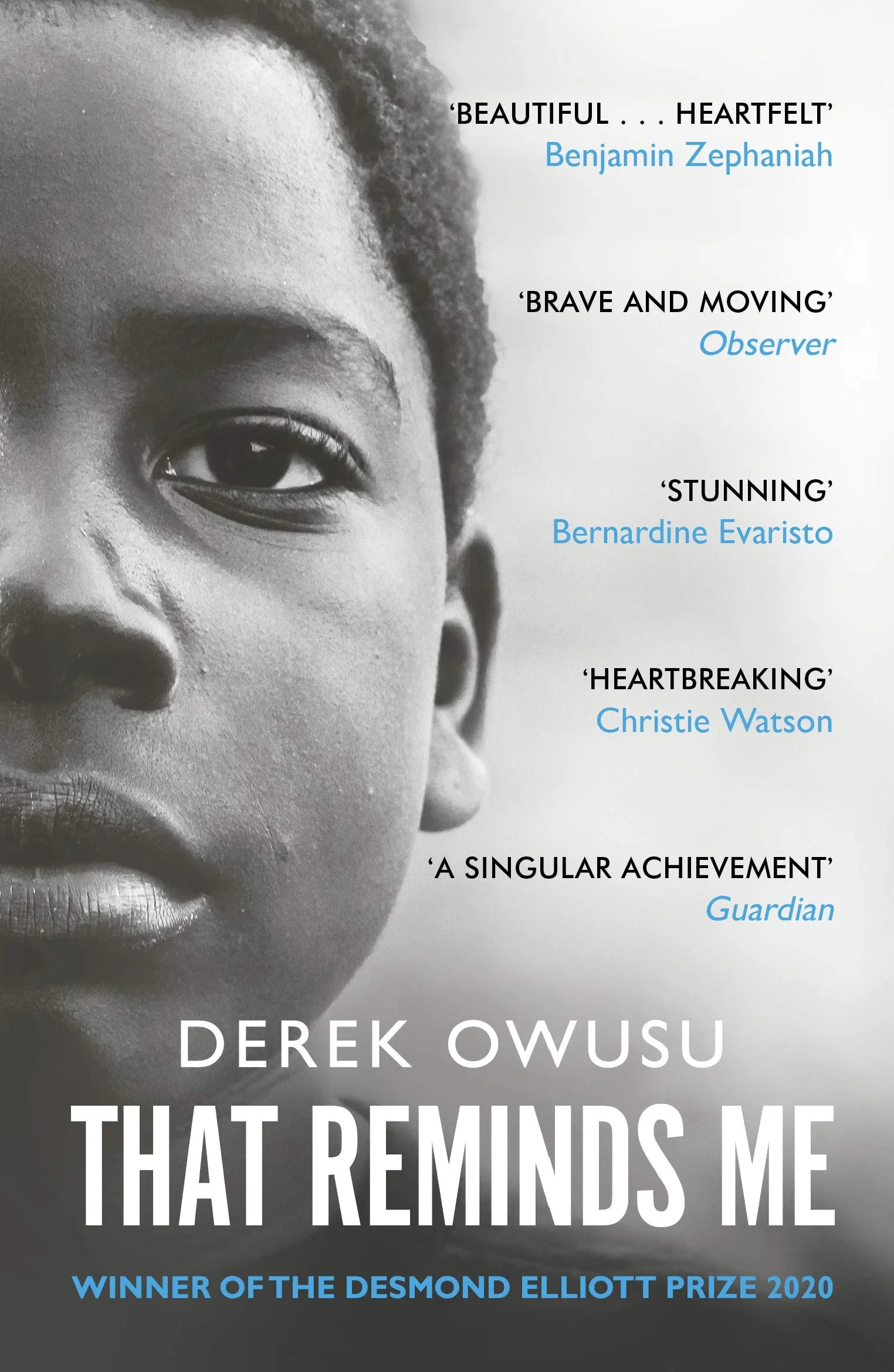 Coperta cărții "That Reminds Me: Winner of the Desmond Elliott Prize 2020 " de Derek Owusu