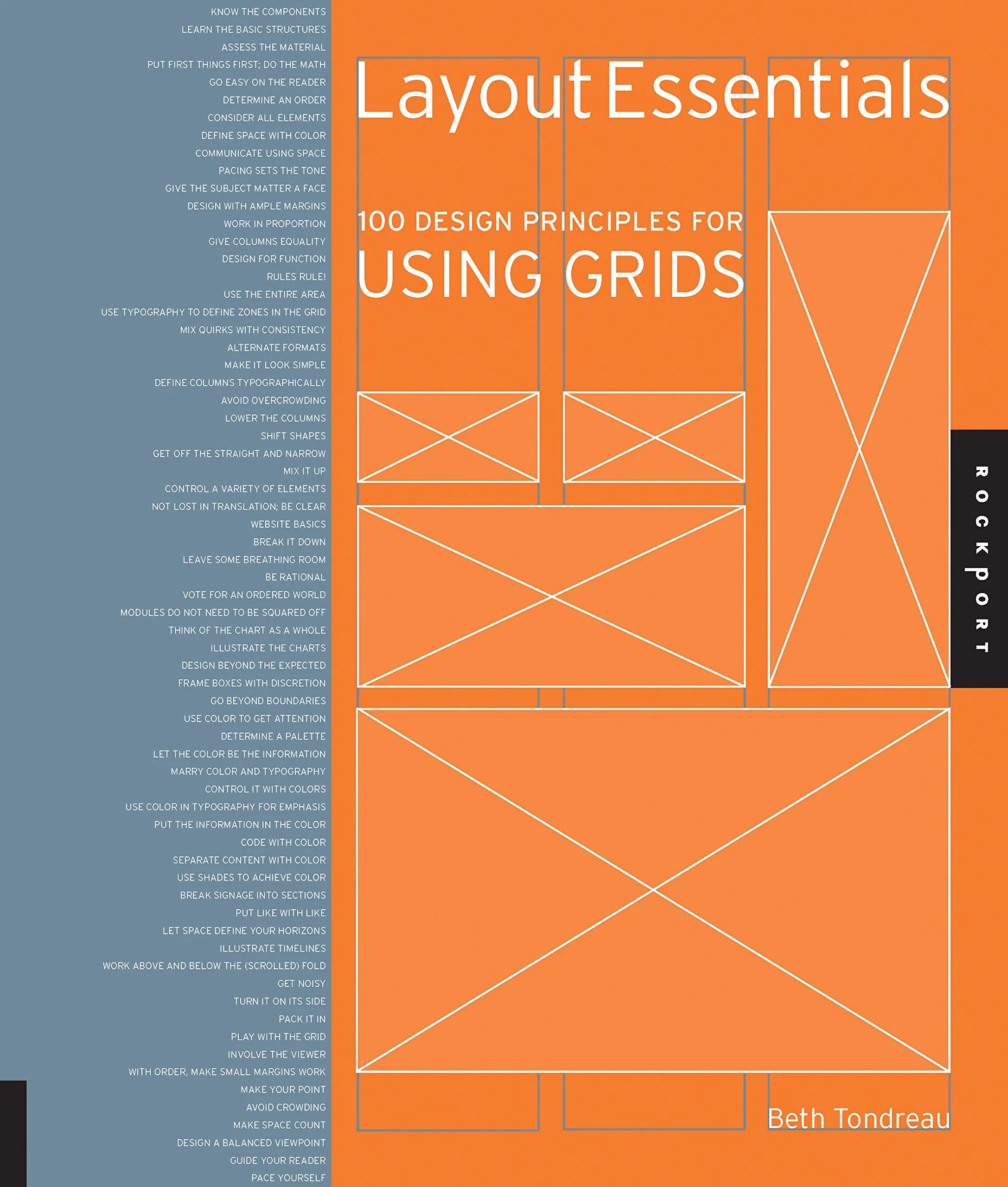 Coperta cărții "Layout Essentials: 100 Design Principles for Using Grids" de Beth Tondreau