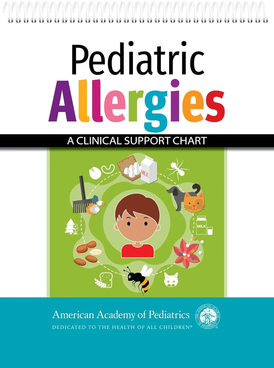 Coperta cărții "Pediatric Allergies: A Clinical Support Chart" de American Academy of Pediatrics
