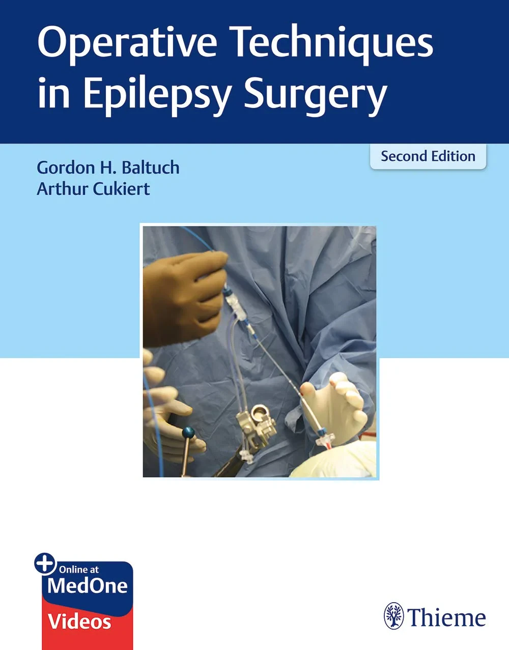 Coperta cărții "Operative Techniques in Epilepsy Surgery" de Gordon H. Baltuch, Arthur Cukiert