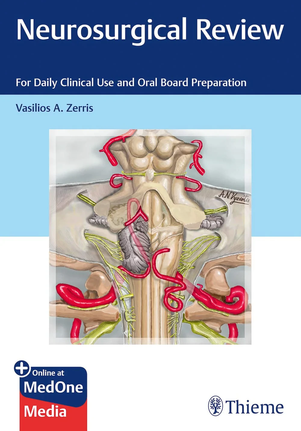 Coperta cărții "Neurosurgical Review: For Daily Clinical Use and Oral Board Preparation" de Vasilios Zerris