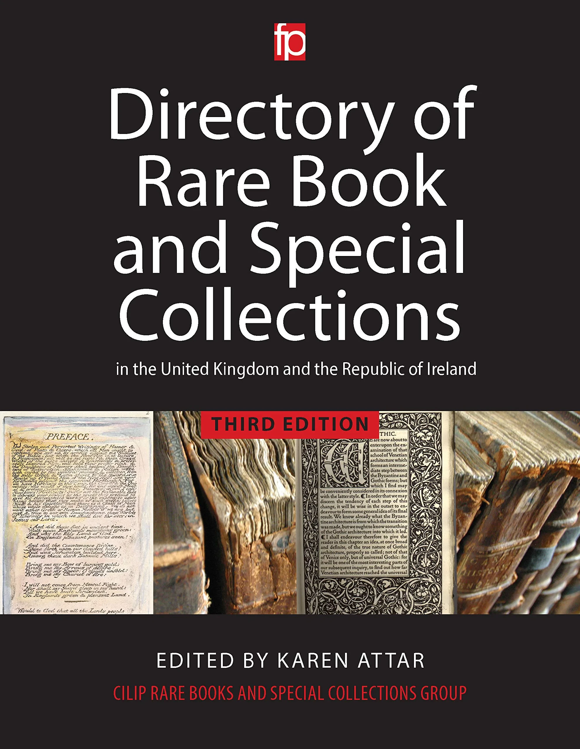 Coperta cărții "Directory of Rare Book and Special Collections in the UK and Republic of Ireland" de Karen Attar