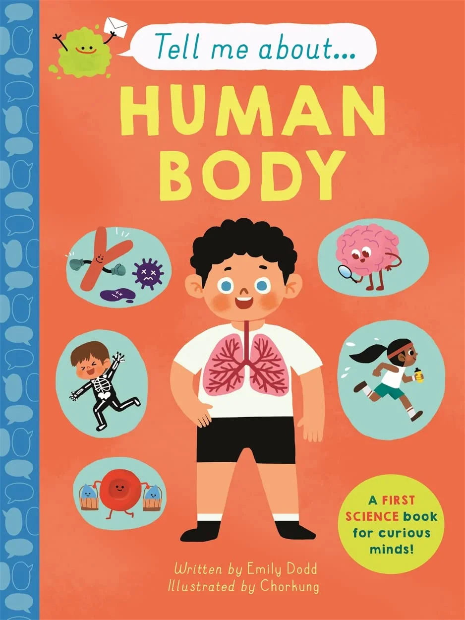 Coperta cărții "Tell Me About: The Human Body " de Emily Dodd