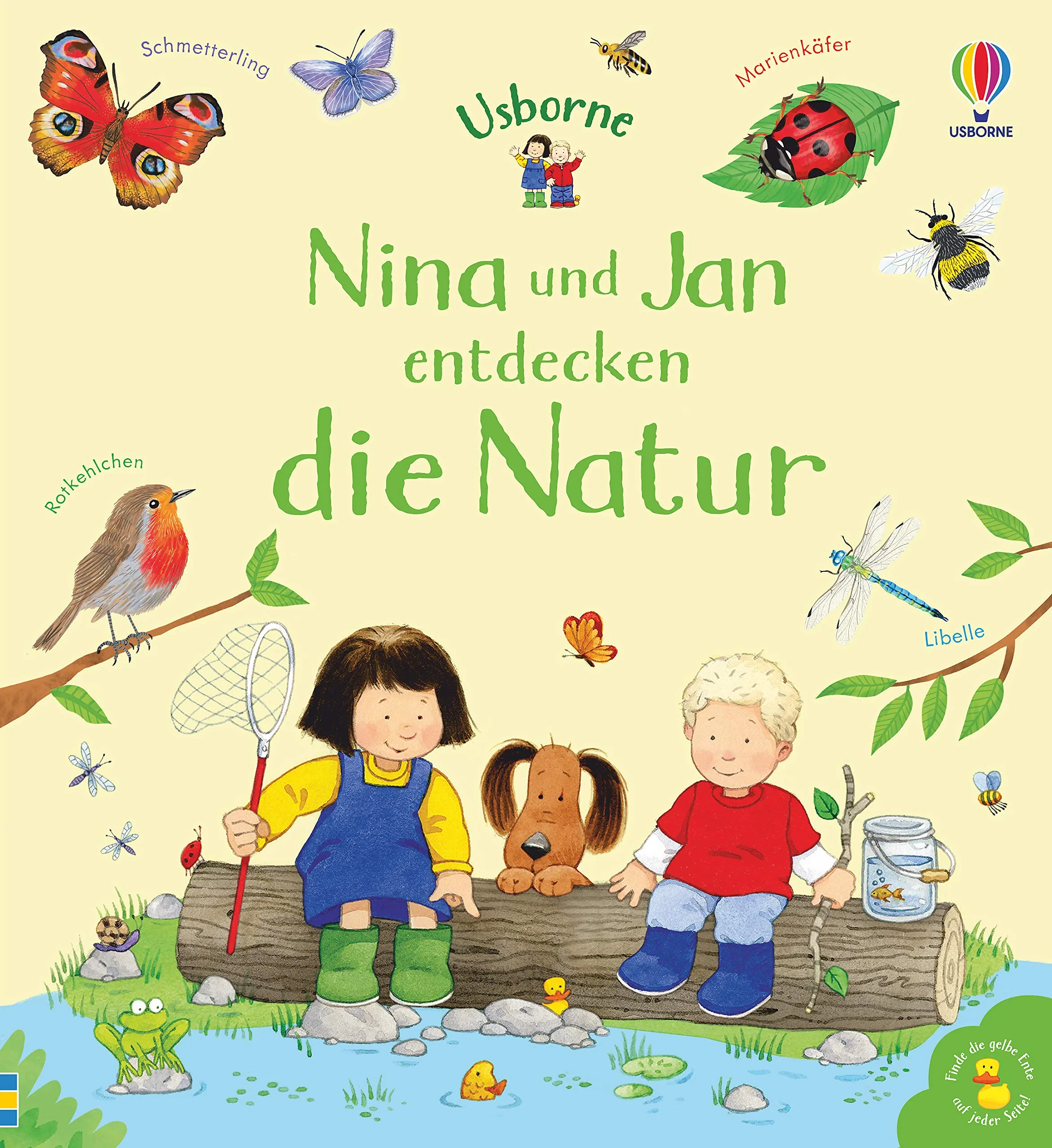 Coperta cărții "Nina und Jan entdecken die Natur" de Kate Nolan, Nat Hues, Simon Taylor-Kielty