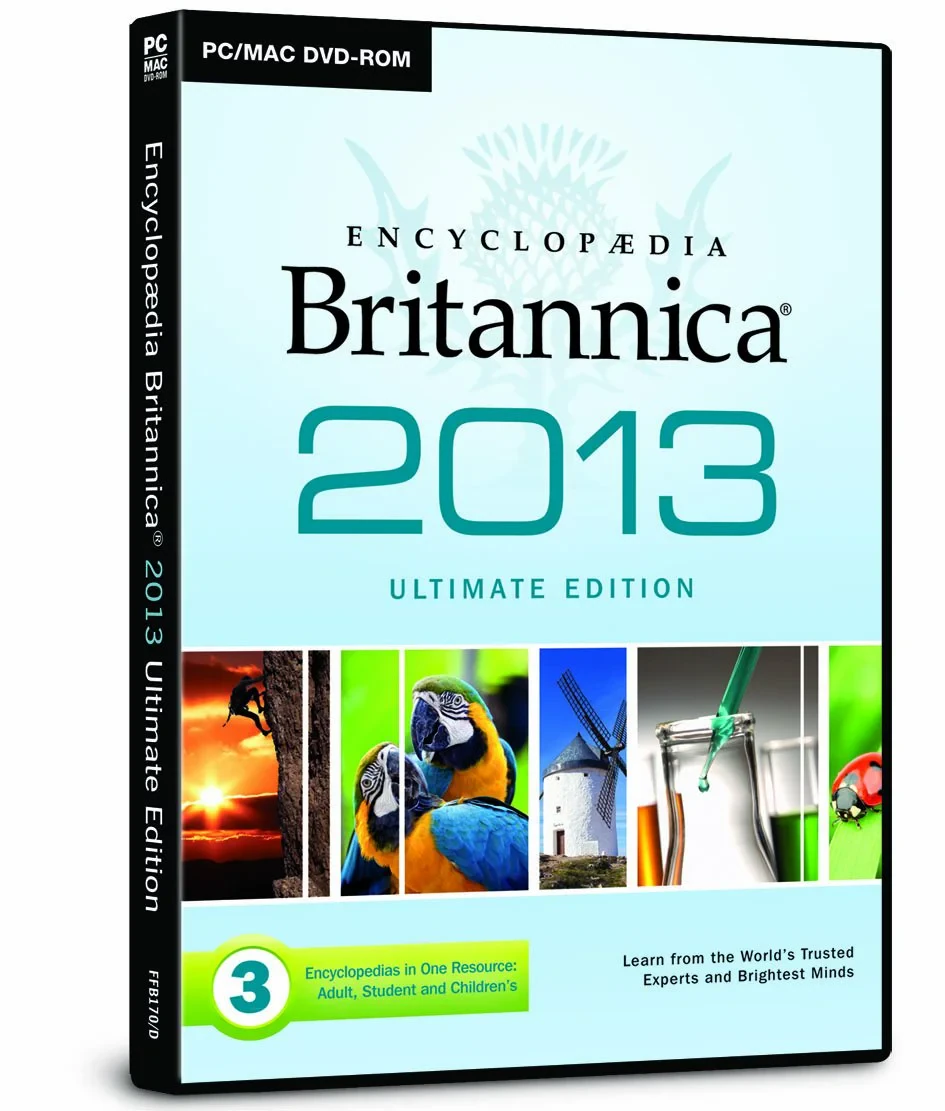 Coperta cărții "Encyclopaedia Britannica 2013 (DVD-ROM)" de autor necunoscut
