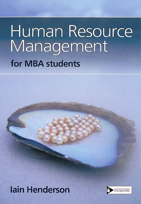 Coperta cărții "Human Resource Management for MBA Students" de Iain Henderson
