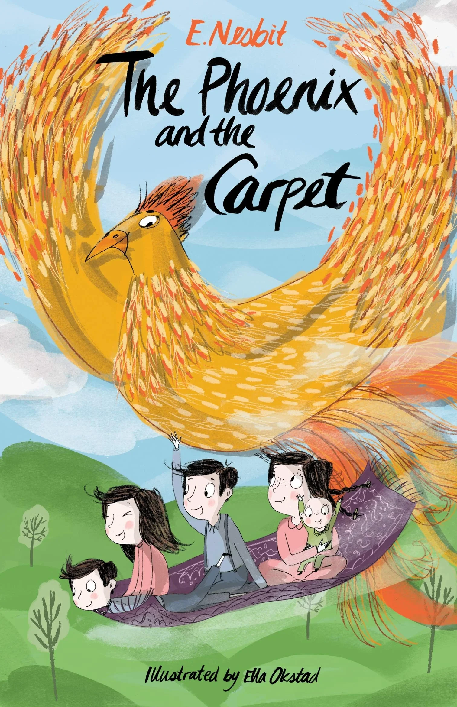 Coperta cărții "The Phoenix and the Carpet" de E. Nesbit