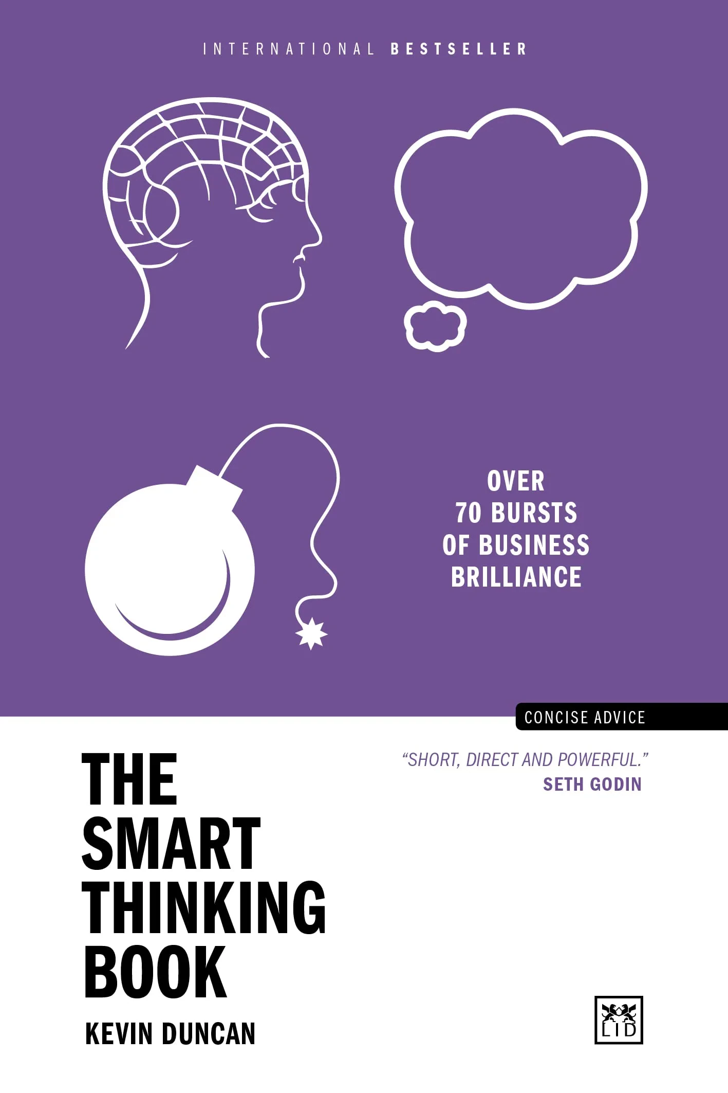 Coperta cărții "The Smart Thinking Book: Over 70 bursts of business brilliance" de Kevin Duncan