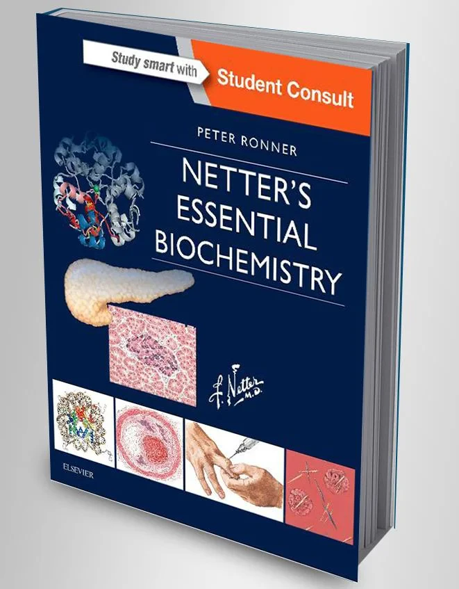 Coperta cărții "Netter’s Essential Biochemistry, 1e (Netter Basic Science) " de Peter Ronner PhD