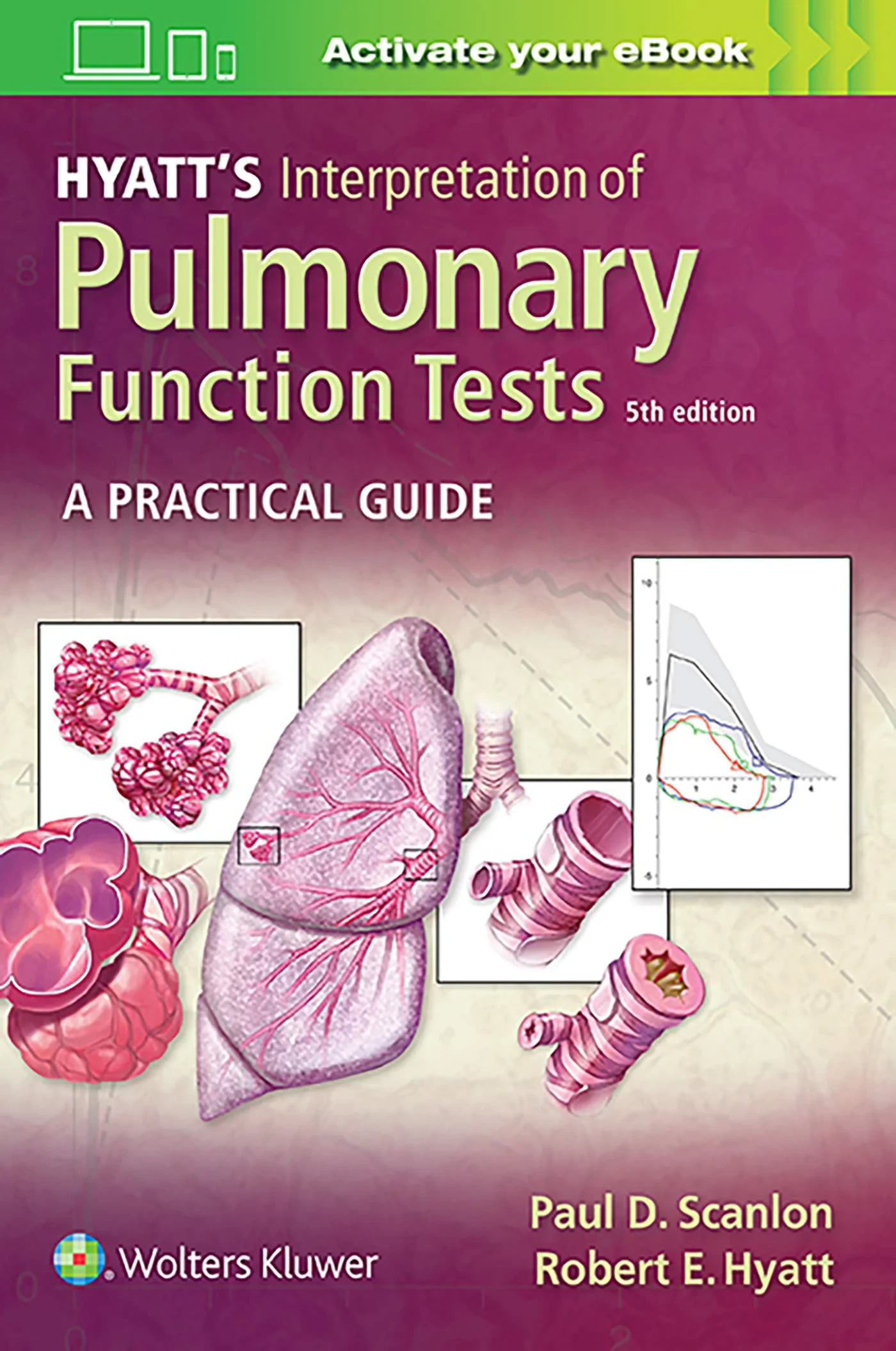 Coperta cărții "Hyatt’s Interpretation of Pulmonary Function Tests" de Paul D. Scanlon