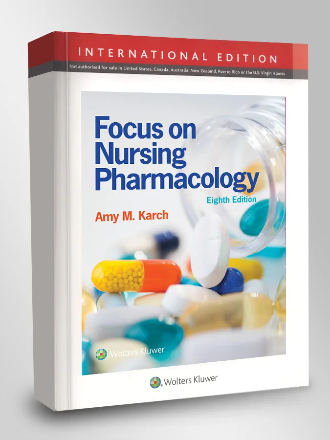 Coperta cărții "Focus Nursing Pharmacology 8e" de Amy M. Karch