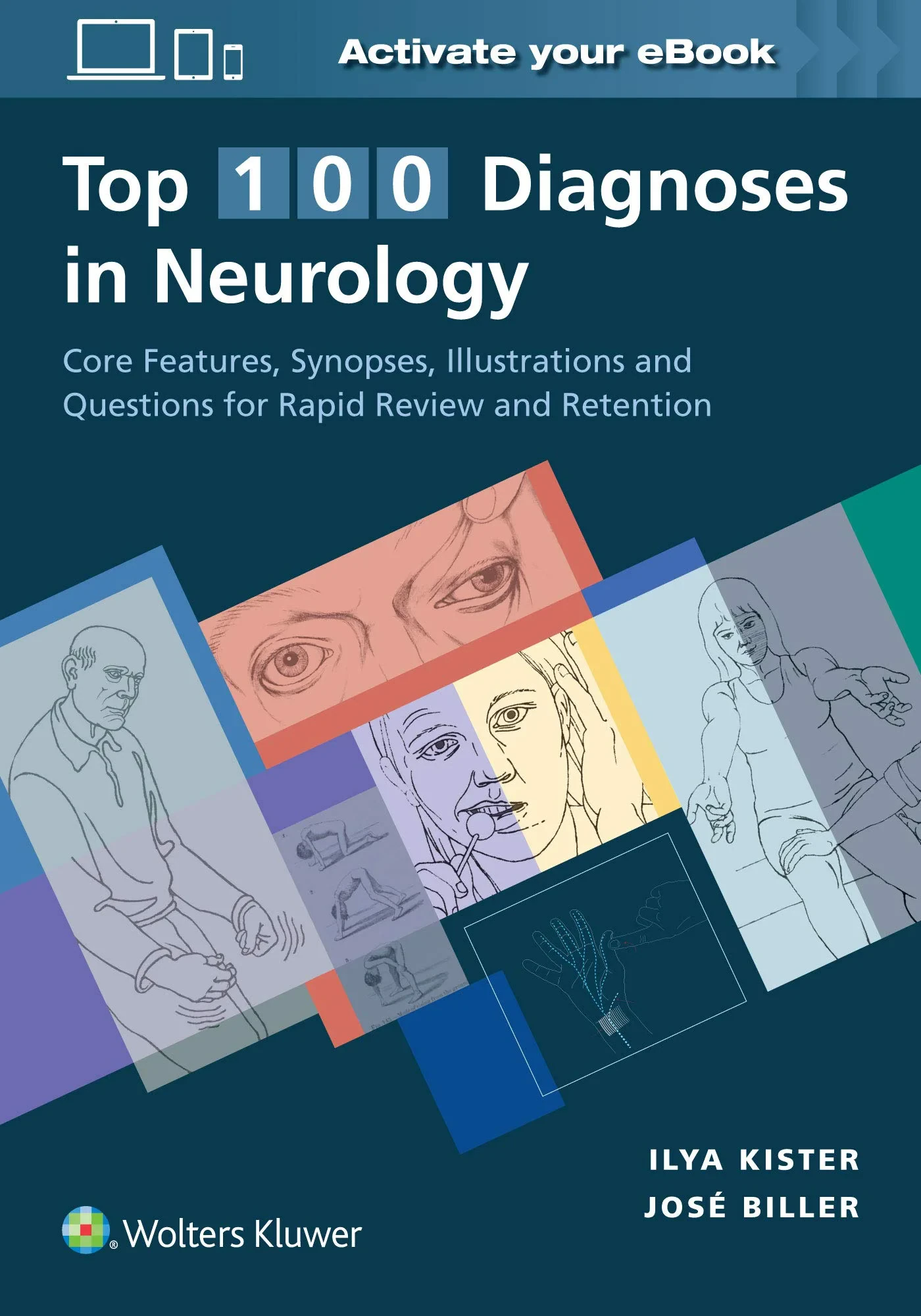 Coperta cărții "Top 100 Diagnoses in Neurology" de Ilya Kister MD FAAN, Jose Biller MD FACP FAAN FAHA FAN