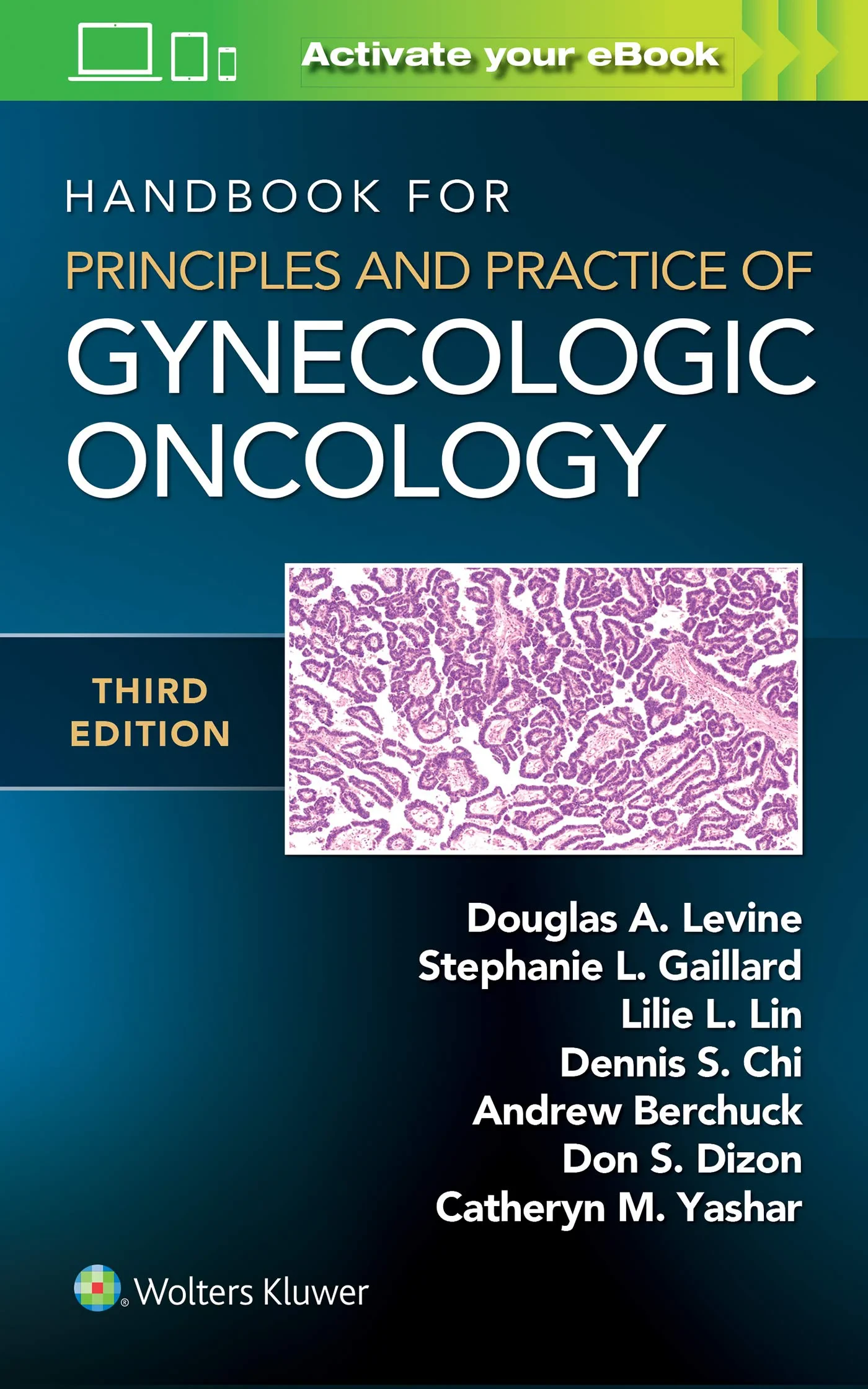 Coperta cărții "Handbook for Principles and Practice of Gynecologic Oncology Third edition" de Douglas A. Levine, Lillie Lin and Stephanie Gaillard