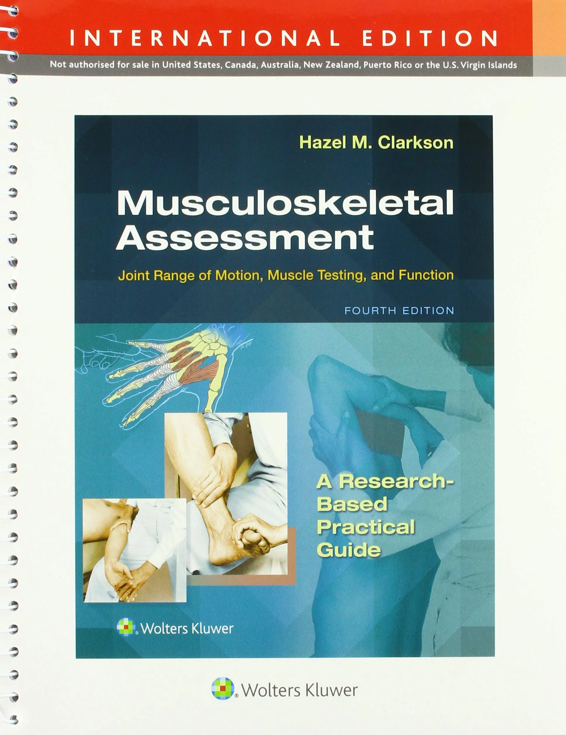 Coperta cărții "Musculoskeletal Assessment: Joint Range of Motion, Muscle Testing, and Function" de Hazel Clarkson