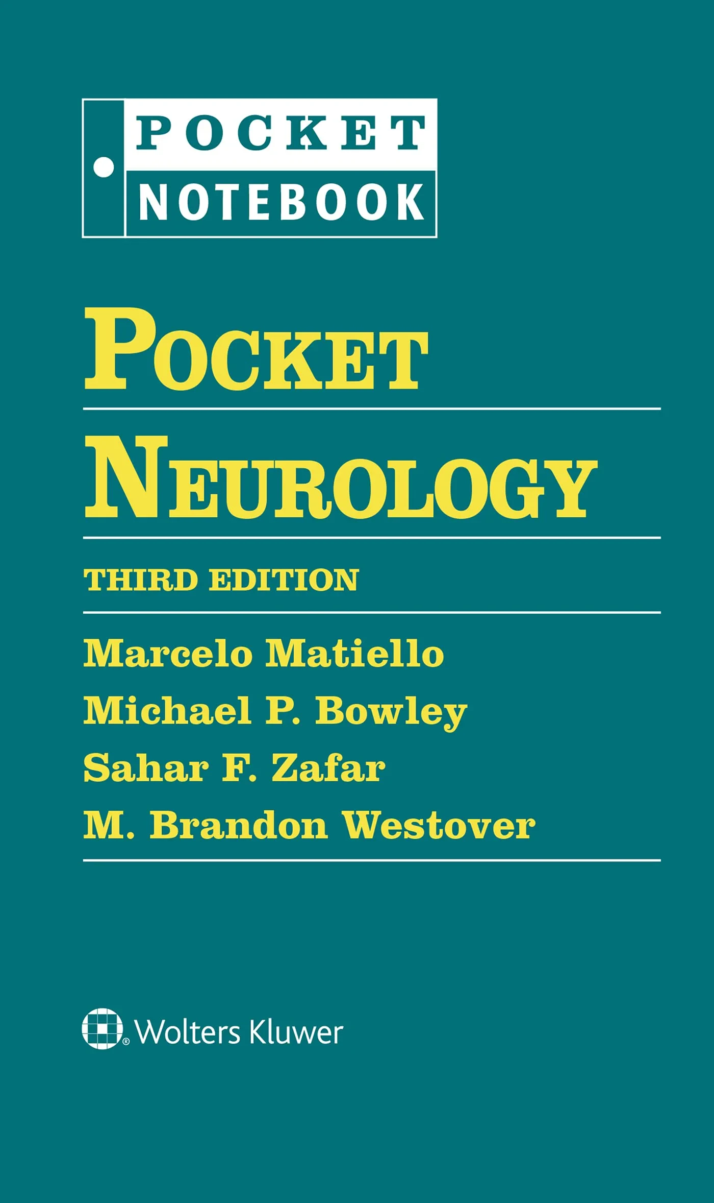 Coperta cărții "Pocket Neurology (Pocket Notebook Series)" de M. Brandon Westover