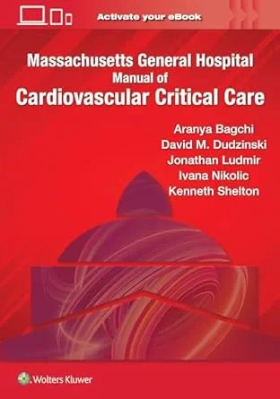 Coperta cărții "Massachusetts General Hospital Manual of Cardiovascular Critical Care" de Aranya Bagchi