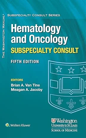 Coperta cărții "The Washington Manual Hematology and Oncology Subspecialty Consult " de Brian A. Van Tine MD