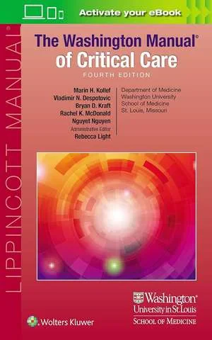 Coperta cărții "The Washington Manual of Critical Care" de Marin Kollef