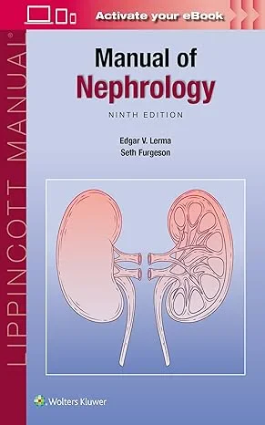 Coperta cărții "Manual of Nephrology, 9e" de Edgar V. Lerma M.D., Seth Bernat Furgeson