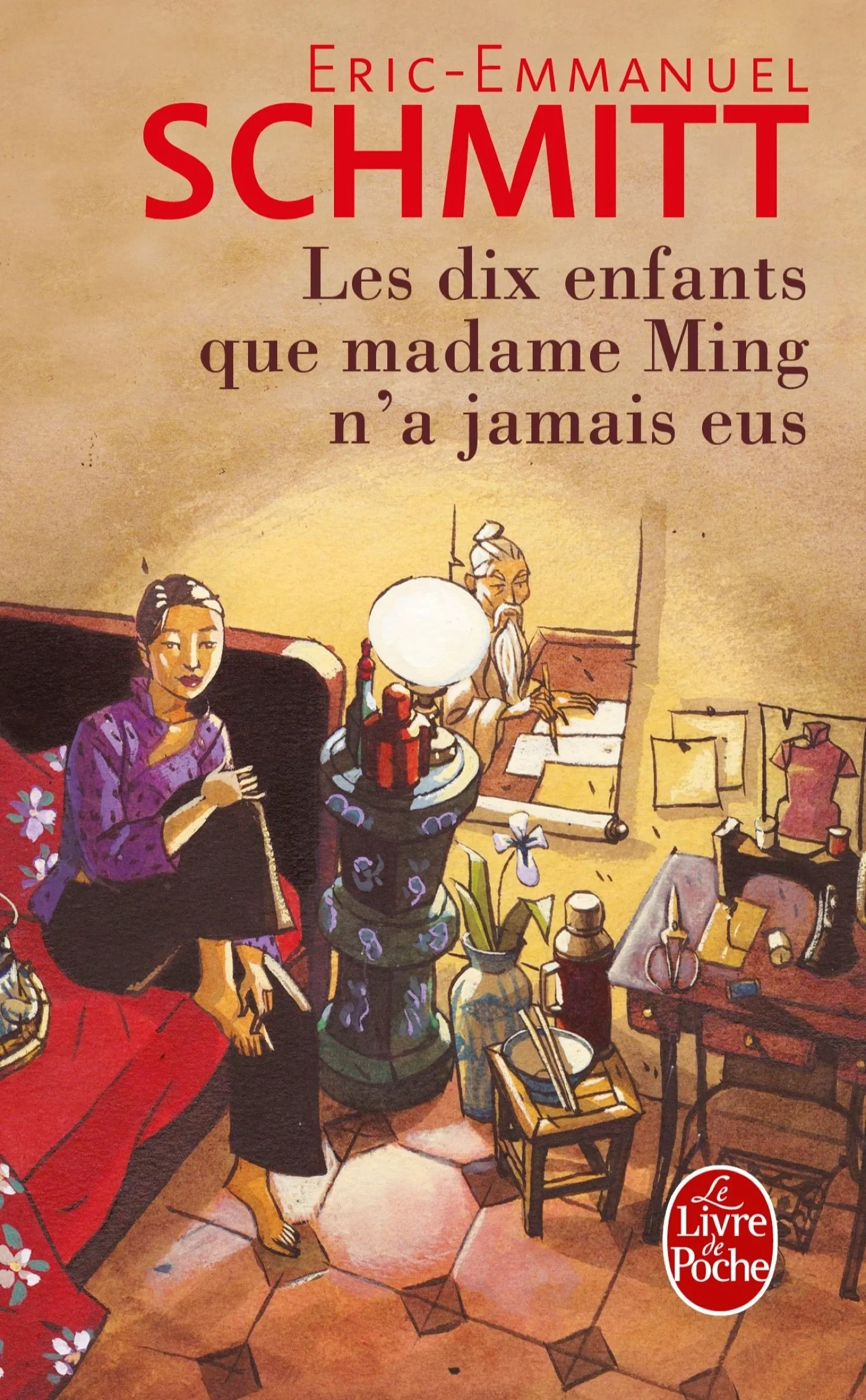 Coperta cărții "Les Dix Enfants Que Madame Ming N'a Jamais Eus" de Eric-Emmanuel Schmitt