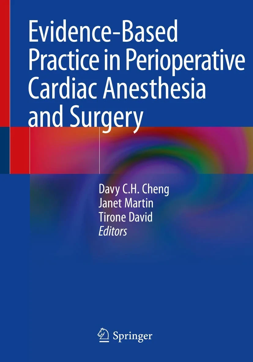 Coperta cărții "Evidence-Based Practice in Perioperative Cardiac Anesthesia and Surgery " de Davy C.H. Cheng, Janet Martin, Tirone David