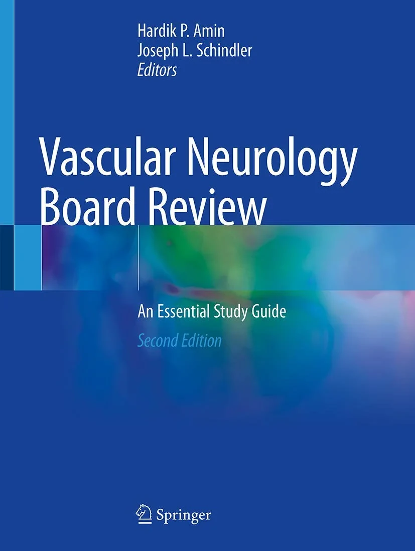 Coperta cărții "Vascular Neurology Board Review: An Essential Study Guide" de Hardik P. Amin, Joseph L. Schindler