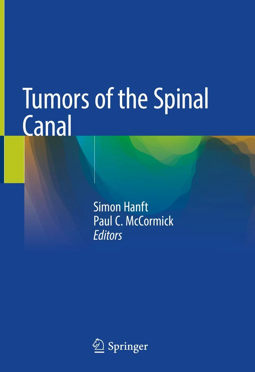 Coperta cărții "Tumors of the Spinal Canal" de Hanft