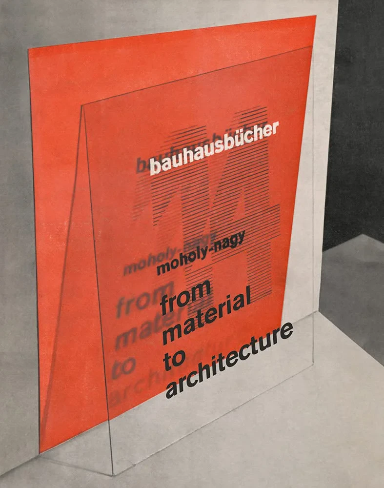 Coperta cărții "From Material to Architecture: Bauhausbücher 14" de László Moholy-Nag