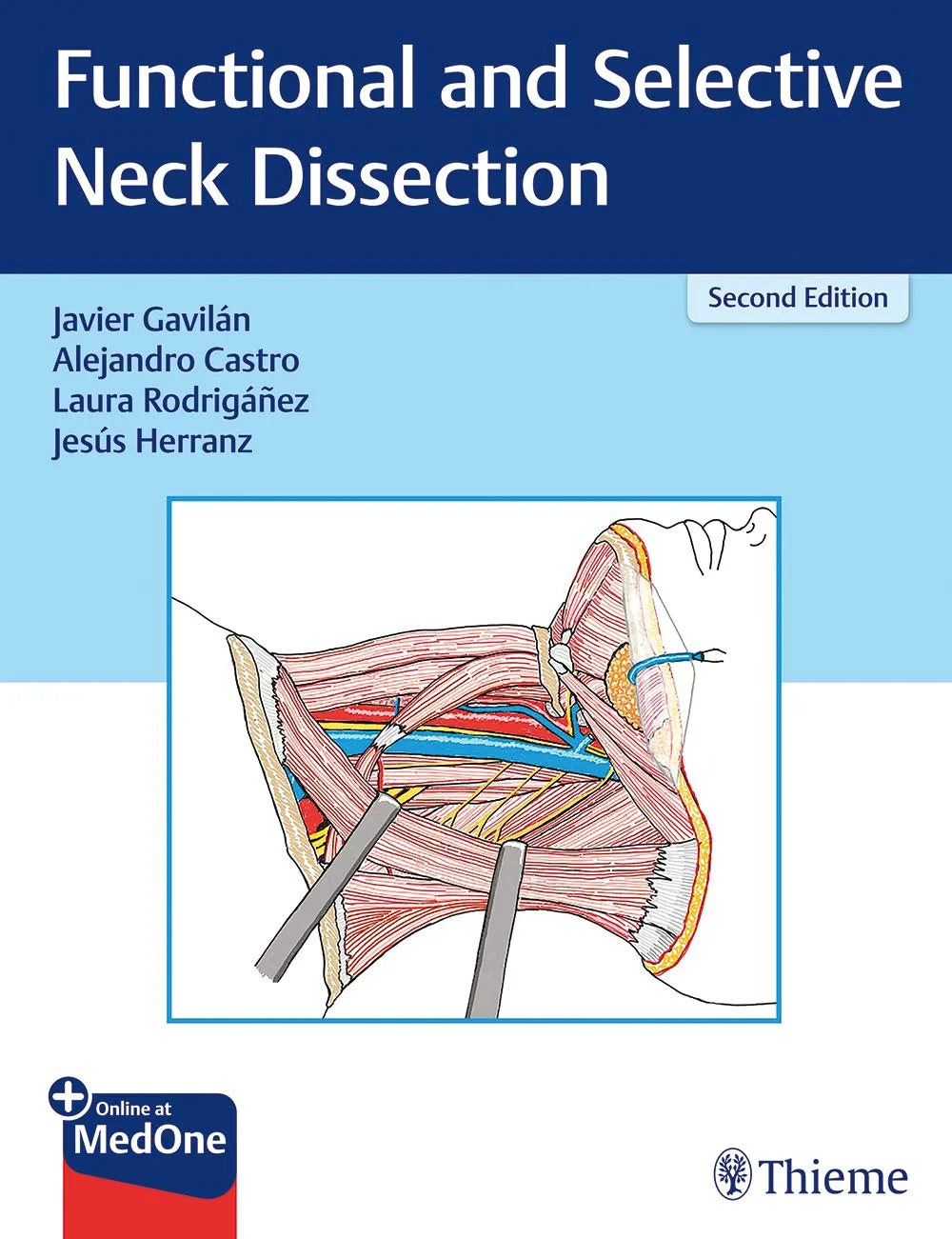 Coperta cărții "Functional and Selective Neck Dissection" de Javier Gavilan, Alejandro Castro, Laura Rodriganez, Jesus Herranz-Gonzalez