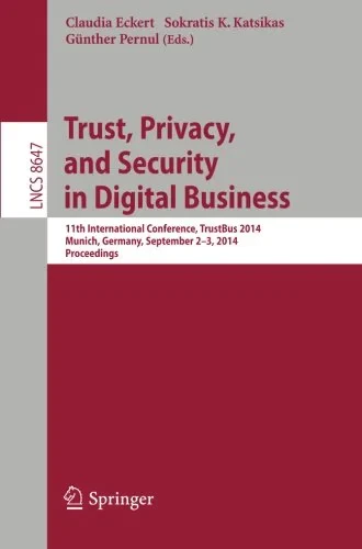 Coperta cărții "Trust, Privacy, and Security in Digital Business" de Eckert