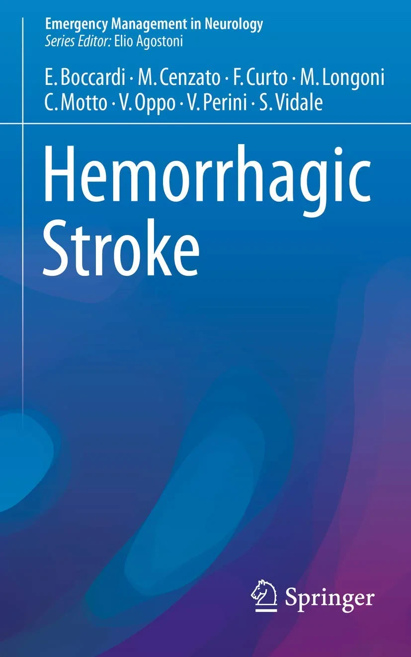 Coperta cărții "Hemorrhagic Stroke" de Edoardo Boccardi, Marco Cenzato, Francesco Curto, Marco Longoni, Boccardi